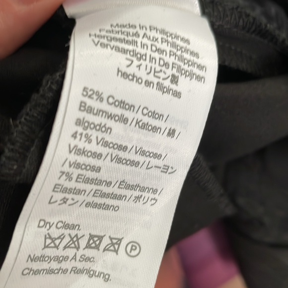 JCrew Cameron black bi-stretch cotton pant NWOT - Picture 4 of 6